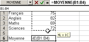 Cours Excel :Fonctions Excel